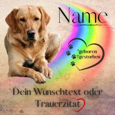 Fotoleinwand gestalten – Andenken an dein verstorbenes Haustier.