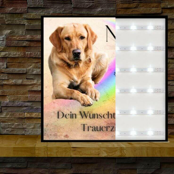 Leuchtfotos von Deinem Haustier.