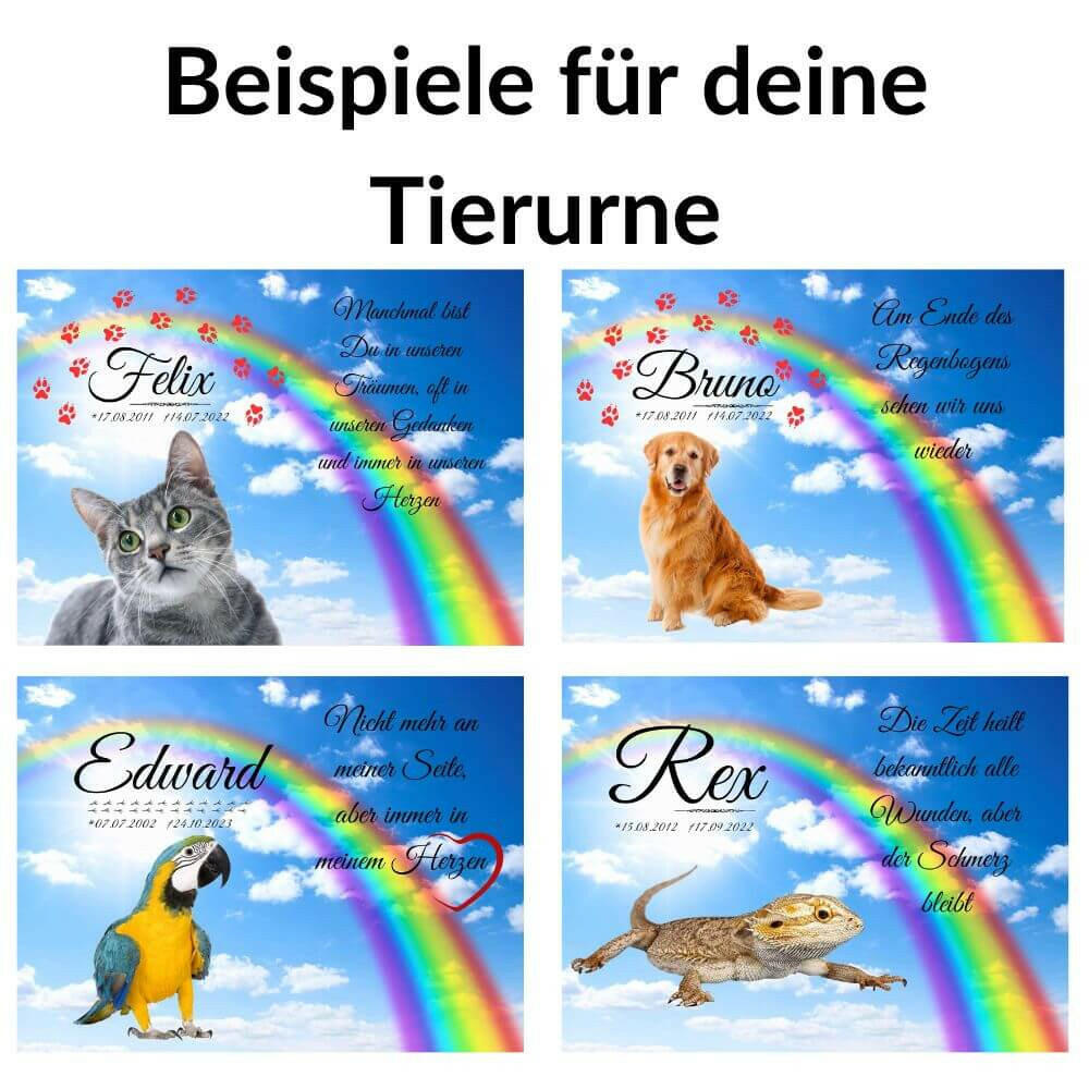 Urnen für Hunde und Katzenurnen aus Holz.