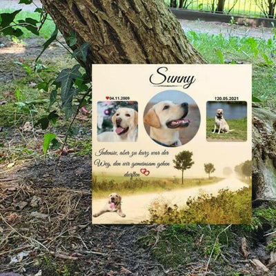Grabstein für Tiere – personalisiert mit Bild & Namen.