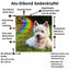 Individueller Grabschmuck für Haustiere: Gedenktafel mit Bild, Namen, Daten und Trauerzitat