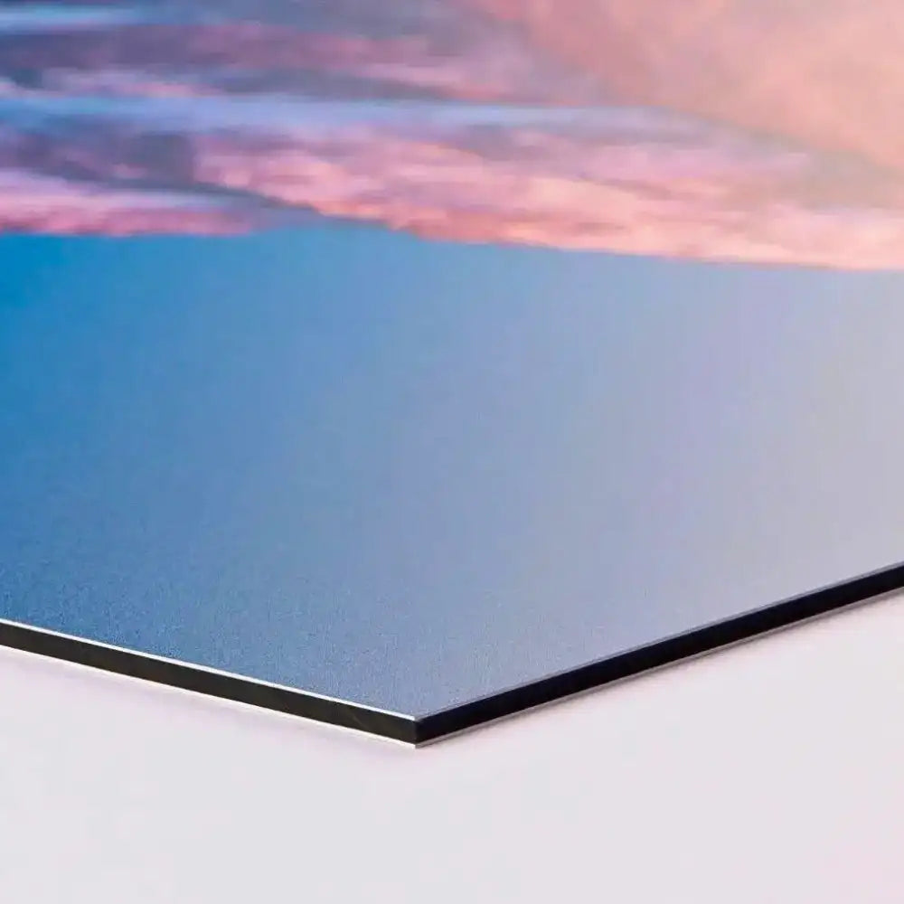 Alu Dibond Platte für Tier Gedenktafeln mit sichtbarer Kante und stabiler wetterfester Oberfläche