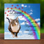 Grabstein Katze mit Foto und Namen – Regenbogenbrücke als Tier-Andenken an verstorbene Katzen